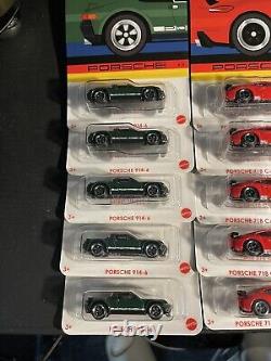 Hot Wheels 2024 Green Porsche CHASE 914-6 & 718 Cayman GT4 Lot Of 10