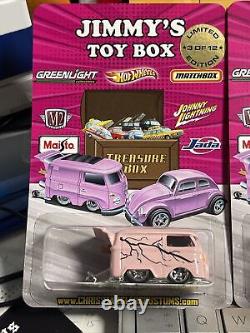 Hot Wheels Bug Jam 2022 Jimmy's Toy Box Porsche 993 GT2, VW Bug, VW T1, VW Kombi