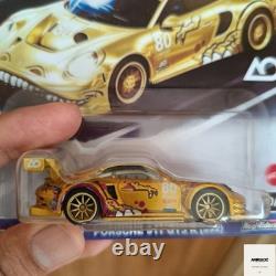 Hot Wheels CUSTOM MADE Porsche 911 GT3 Roxy Chase GOLD