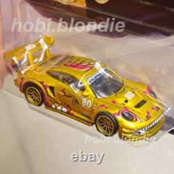 Hot Wheels CUSTOM MADE Porsche 911 GT3 Roxy Chase GOLD & Porsche Rexy Green LOT