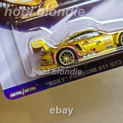Hot Wheels CUSTOM MADE Porsche 911 GT3 Roxy Chase GOLD & Porsche Rexy Green LOT