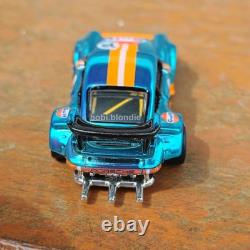 Hot Wheels CUSTOM Made Porsche 930 RWB Gulf Real Riders CHROME BLUE