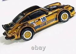 Hot Wheels CUSTOM Porsche Convention Gold 2017 Professionally Customized