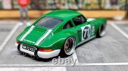 Hot Wheels Custom Porsche 911 Green Aluminum Rim Corrugated Rim Tomica