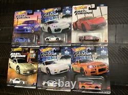 Hot Wheels Lot Of 30 Premium Fast & Furious Cars Some VHTF Nissan Porsche Acura