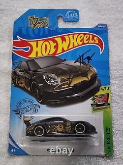 Hot Wheels Porsche 911 GT3 RS #162 Black HW Exotics Signed By Tanner Fox RARE-2