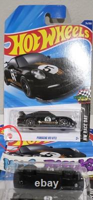 Hot Wheels Porsche 911 Gt3 Hw Race Day 1/10 74/250 Black 2025 NEW Lot Of 30