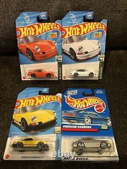 Hot Wheels Porsche 935, Porsche 911, Porsche Taycan, Carrera (Lot Of 19)