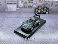 Hot Wheels Porsche 993 GT2 164 Gray/Blue/Black Metal Diecast with Case