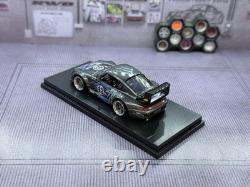 Hot Wheels Porsche 993 GT2 164 Gray/Blue/Black Metal Diecast with Case
