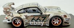 Hot Wheels RWB Porsche 930 Chrome Coast Cycle #667 Zamac Mirror Custom Case 164