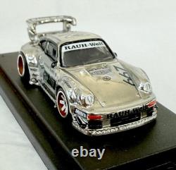 Hot Wheels RWB Porsche 930 Chrome Zamac Mirror Custom #667 WithAcrylic Case