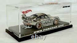 Hot Wheels RWB Porsche 930 Chrome Zamac Mirror Custom #667 WithAcrylic Case