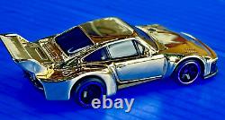 Hot Wheels Super Treasure Hunt Porsche 935 Chrome Pearl Gold Real Riders