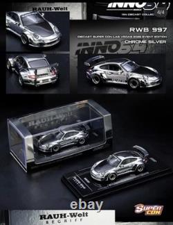 Inno64 Chrome Porsche 2pc Box Set Supercon 2026 Las Vegas