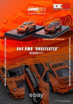 Inno64 Dpls Porsche 993 & 964 Rwb Undefeated Indonesia Expo (ide) 2025 Set Of 2