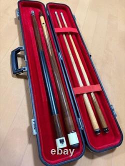 Ishigaki Cue 2Set Martini Porsche Special Edition? Checker Ring With Case Rare
