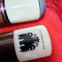Ishigaki Cue 2Set Martini Porsche Special Edition? Checker Ring With Case Rare