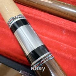 Ishigaki Cue 2Set Martini Porsche Special Edition? Checker Ring With Case Rare
