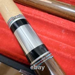 Ishigaki Cue 2Set Martini Porsche Special Edition? Checker Ring With Case Rare