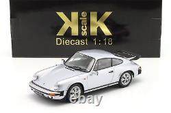 KK Scale Porsche 911 Carrera 3.2 Coupe 1988 G Series Silver Birthday Ed 118