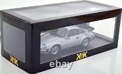 KK Scale Porsche 911 Carrera 3.2 Coupe 1988 G Series Silver Birthday Ed 118