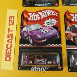 LOT 4 PCS Hot Wheels PORSCHE 356 911 993 HW 2021-2024 Collector Edition Mail In