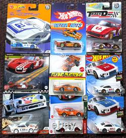 Lot of 10 Hot Wheels Porsche 935 Track Days Flying Customs, Red Edition, 934.5