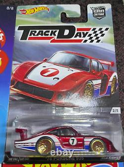 Lot of 10 Hot Wheels Porsche 935 Track Days Flying Customs, Red Edition, 934.5