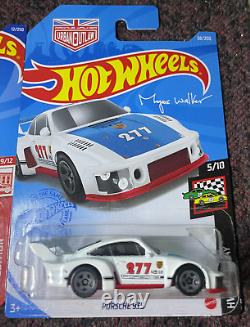 Lot of 10 Hot Wheels Porsche 935 Track Days Flying Customs, Red Edition, 934.5