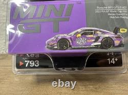 MINI GT 1/64 Porsche 911 GT3 R #27 Macau Grand Prix Purple HubAuto Racing 793