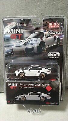 MINI GT 86 Porsche 911 GT2 RS Weissach Package White mijo LHD