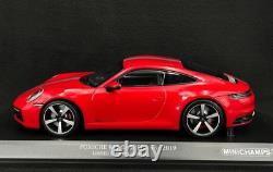 MINICHAMPS 118 Porsche 911 Carrera 4S Coupe 2019 Red #1 of 600