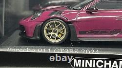 MINICHAMPS 143 2024 Porsche 911 (992) GT3 RS Weissach Rubystar Gold Wheels