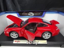 Maisto 1/18 Porsche 911 Carrera S Special Edition Diecast Car Opened