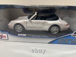 Maisto 1/18 Porsche 911 Carrera Silver Open Special Edition New