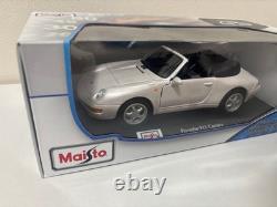 Maisto 1/18 Porsche 911 Carrera Silver Open Special Edition New