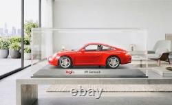 Maisto 2005 Porsche 911 Carrera S 118 Guards Red Coupe Diecast Model Car