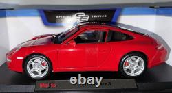 Maisto 2005 Porsche 911 Carrera S 118 Guards Red Coupe Diecast Model Car