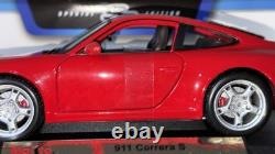 Maisto 2005 Porsche 911 Carrera S 118 Guards Red Coupe Diecast Model Car