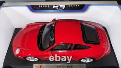 Maisto 2005 Porsche 911 Carrera S 118 Guards Red Coupe Diecast Model Car