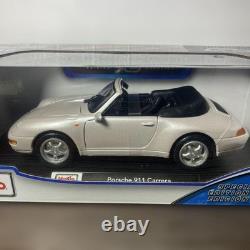 Maisto Porsche 911 Carrera Special Edition Open Top Model Car Silver
