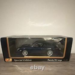 Maisto SPECIAL EDITION Porsche 911 Targa DIECAST CAR Black 1 18 Opening Features