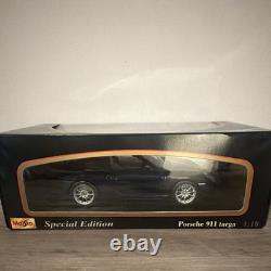 Maisto SPECIAL EDITION Porsche 911 Targa DIECAST CAR Black 1 18 Opening Features