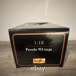 Maisto SPECIAL EDITION Porsche 911 Targa DIECAST CAR Black 1 18 Opening Features