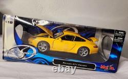Maisto Special Edition 118 Porsche 911 Carrera Yellow Diecast Car