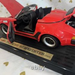 Maisto Special Edition Diecast Red 1989 Porsche 911 Speedster 1/18