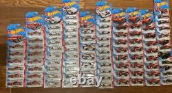 Massive Hot Wheels Target Red Editions Lot 84 Pieces VW Dodge Porsche Cadillac