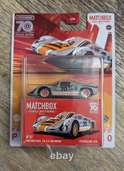 Matchbox 2023 Collectors 70th Anniversary Special Edition, Porsche, Jaguar, Ford