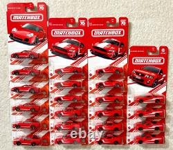 Matchbox Red Edition Big Lot Of 22 Porsche / Holden / Mustang New